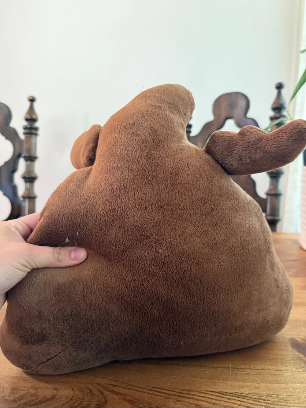Poop Emoji Plush Pillow - Brown Smiley